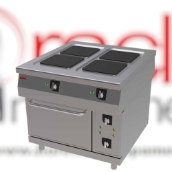 Mașină de gătit electrică cu 4 plite pătrate și cuptor, Jemi
