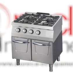Mașină de gătit pe gaz cu 4 arzatoare și suport