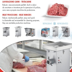 Mașină de tocat carne, frigorifică, 450 kg/oră Minerva - Img 4