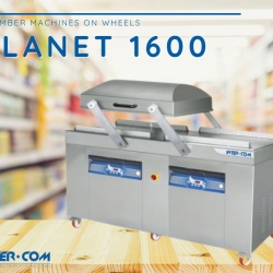 Mașină de vidat cu două camere 83x74x23 cm, PLANET 1600 Intercom Italia - Img 5