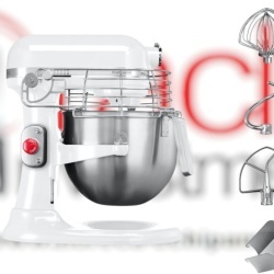 Mixer planetar KitchenAid, alb 6.9 litri