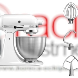 Mixer planetar KitchenAid Classic, alb 4.3 litri