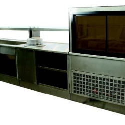 Mobilier neutru pentru linie de servire 5380x745x1630 mm - Img 2