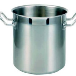 Oala inox cu capac si fund triplucapsulat,  11 L