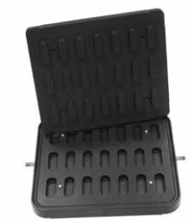 Placă pentru aparat tarte, 21 forme mini Ecler 66x26 mm - Img 2