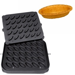 Placă pentru aparatul de tarte, 30 forme ovale 67x34 mm - Img 2