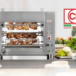 Rotisor planetar electric, 4 țepușe, 24 pui, CB Italia - Img 6
