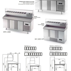 Saladetă cu 3 uși 1960x700x850 mm, 465+85 L, Infrico Spania - Img 4