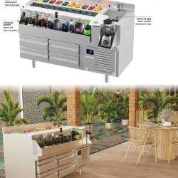 Stație de Cocktail bar cu refrigerare, 310L, Infrico Spania - Img 8