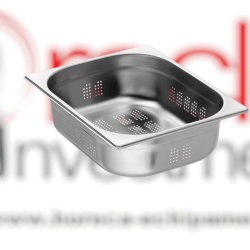 Tavă de inox (perforată) GN1/2 h 100 mm