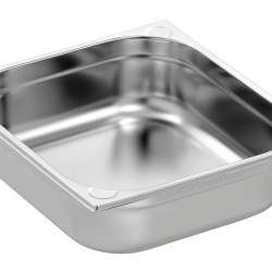 Tavă de inox (suprafață mată) GN2/3 h 100 mm - Img 3