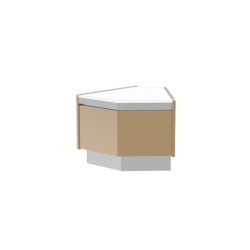 Tejghea pentru casă de marcat 1035x745 mm, Infrico - Img 3