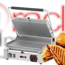 Toaster Panini cu mecanism prin apăsare pe plăci netede