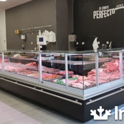 Vitrină frigorifică de expunere carne și mezeluri, pe colț 2573x3198 mm, Infrico - Img 6