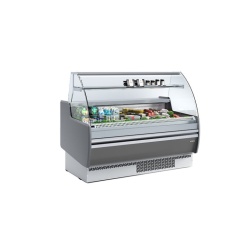 Vitrină frigorifică de expunere inox, 1310x1300 mm, Infrico - Img 4