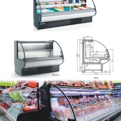 Vitrină frigorifică închisă de expunere, plug in 1250x1260 mm, magazin sau supermarket, Infrico - Img 8