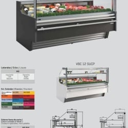 Vitrină frigorifică modulară de expunere, inox, 2500x1290 mm, incorporabilă, Infrico - Img 7