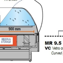 Vitrină frigorifică orizontală MR 9.5 - VC, Tecnodom - Img 2