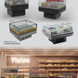 Vitrină frigorifică tip insulă, 1106x954 mm, magazin sau supermarket, Infrico - Img 4