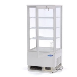 Vitrină frigorifică verticală, 78 Litri albă - Img 5