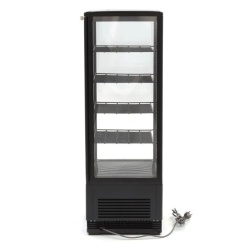 Vitrină frigorifică verticală, 98 Litri neagră - Img 2