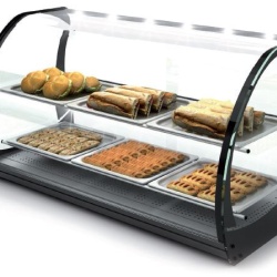 Vitrină neutră cu geam curbat 1100x510x635 mm, Sayl - Img 2
