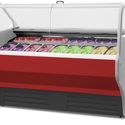 Vitrină pentru înghețată sau gelato Wojtek 1.7 W, 14 sortimente, Igloo - Img 5