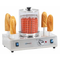 Aparat de făcut Hot dog, 4 țepuse pentru pâine și vas din sticlă, Casselin - Img 3