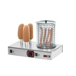 Aparat de Hot-dog cu 3 țepușe pentru pâine și vas - Img 2