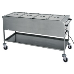Bain Marie cu boiler și depozitare, 4x GN1/1, Forcar - Img 2