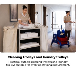 Cărucior din inox pentru curățenie Hotel, Forcar - Img 3
