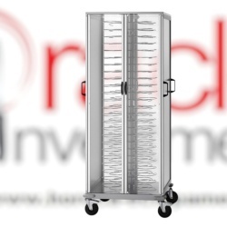 Cărucior neutru tip dulap pentru 96 farfurii Ø 18/23 cm, Forcar