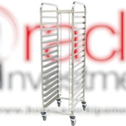 Cărucior pentru 16 tăvi 600x400 mm