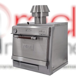 Cuptor pentru steak pe cărbuni, deschidere verticală, Pira 70 Silver SD