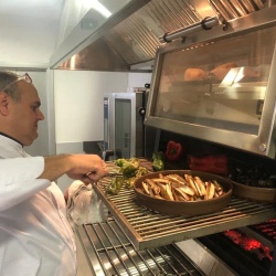 Cuptor pentru steak pe cărbuni, deschidere verticală, Pira 90 LUX ED - Img 2