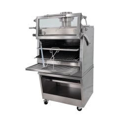 Cuptor pentru steak pe cărbuni, deschidere verticală, Pira 90 Silver ED - Img 10
