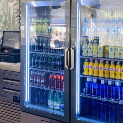 Dulap frigorific de inox și ușă de sticlă, 895 litri - Img 4
