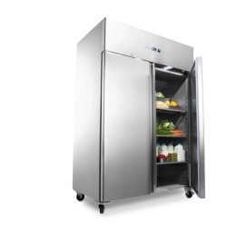 Dulap frigorific inox 1200 Litri cu roți, 6 Rafturi Reglabile GN 2/1 - Img 4