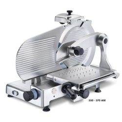 Feliator vertical cu tavă pentru mezeluri, carne, 350 mm Minerva Omega - Img 3
