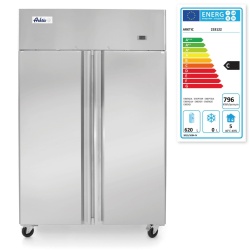 Frigider profesional Hendi Profi Line cu 2 usi 900 L, 1200x740x(H)1950 mm inox -2/8C, 400 W, Clasa energetica C - Img 2