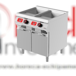 Friteuză electrică, dublă 17+17 Litri cu comandă electronică Desco