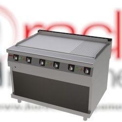 Fry top electric cu suprafață netedă/ striată, Jemi