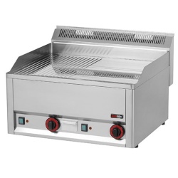 Gratar Fry-top electric cromat neted-striat 480×650 mm - Img 2