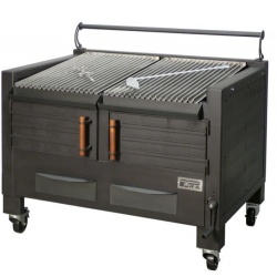 Gratar profesional barbeque pentru steak pe carbuni, 1200x820x930 h mm - Img 2