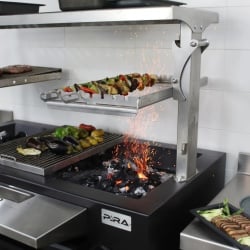 Grătar profesional Barbeque pentru Steak pe cărbuni, PIRA BBQ Combi Lux 150 - Img 4