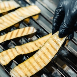 Grill cu rocă vulcanică pe gaz și suport închis, Desco Italia - Img 8