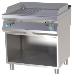 Grill dublu cu placă netedă/ striată, pe suport deschis - Img 2