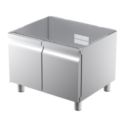 Grill dublu electric cu placă 1/2 striată 1/2 netedă cu suport închis, Desco Italia - Img 7