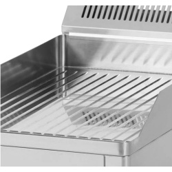 Grill simplu electric CROMAT cu placă striată, pe suport deschis - Img 4