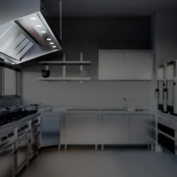 Hotă de perete Snack cu motor, 1400x700 mm, Ristopro - Img 3